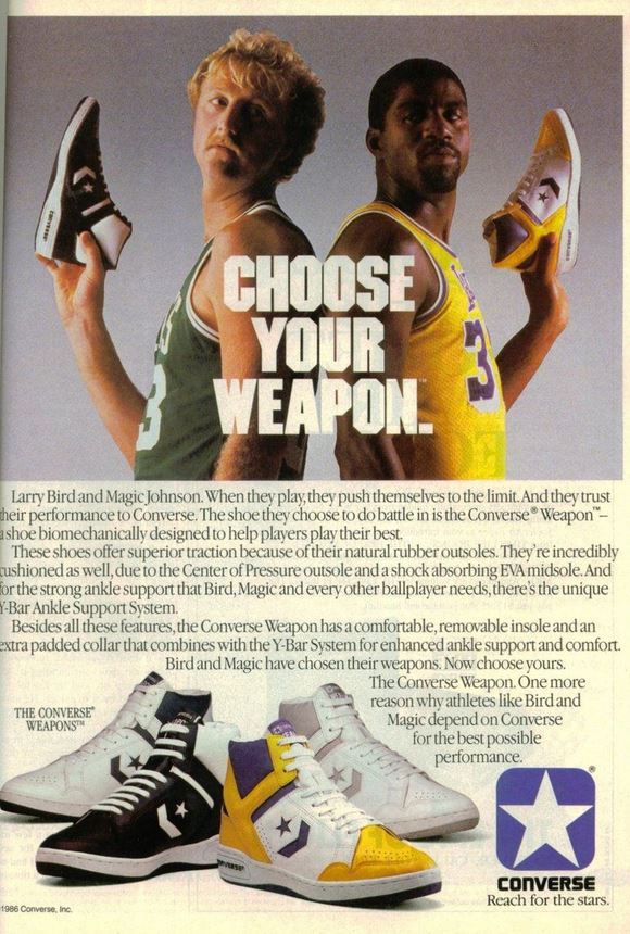 Las zapas de Magic y Bird